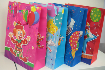 Torebka prezentowa duża Klaun - 40x30x12 cm