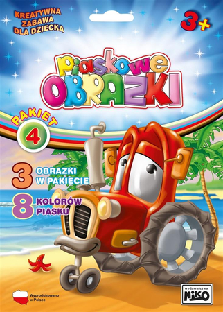 Zestaw kreatywny dla dzieci Piaskowe obrazki: Pakiet 4 Traktor