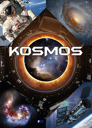Książka Kosmos, 32 strony, twarda oprawa, ciekawostki o planetach i kosmosie