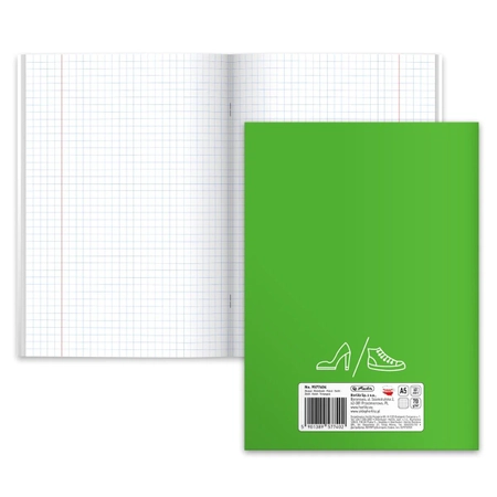 Herlitz, Zeszyt w kratkę do biologii, format A5, 60 kartek, Biologia, gramatura 70g