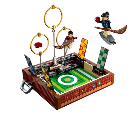 Klocki Lego Harry Potter 76416 Quidditch - Kufer, 599 elementów, boisko do quidditcha, 4 figurki, oryginalne klocki, zestaw z filmu, wiek dziecka 9 lat+