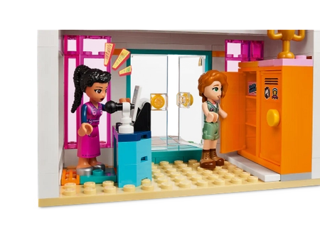 Klocki Lego Friends 41731 Międzynarodowa szkoła w Heartlake, 985 elementów, oryginalny duży zestaw, 5 mini laleczek, budynek szkoły z klasami, idealny pomysł na prezent dla dziewczynek w wieku 8 lat+