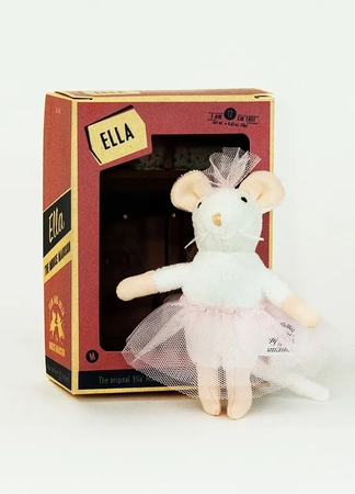Mysi Domek, maskotka Ella baletnica 12 cm, z bajki, oryginalna zabawka, wiek dziecka 3+