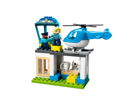 Klocki Lego Duplo 10959 Posterunek policji i helikopter, 40 elementów, oryginalne, dla dzieci 2+