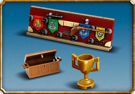 Klocki Lego Harry Potter 76416 Quidditch - Kufer, 599 elementów, boisko do quidditcha, 4 figurki, oryginalne klocki, zestaw z filmu, wiek dziecka 9 lat+