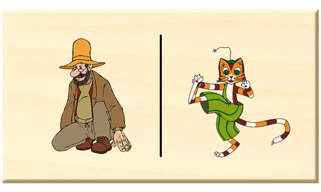 Pettson i Findus - drewniane domino