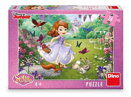 Puzzle Disney Jej Wysokość Zosia Spacer 24 elementy Dino — Układanka dla dzieci 4+