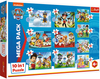 Psi Patrol, Puzzle Zestaw Mega Pack 10-w-1, 10 układanek z bajki, od 20 do 48 el., kolorowe i ekologiczne, wiek dziecka 4+