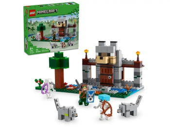 Klocki Lego Minecraft 21261 Wilcza twierdza, 312 elementów, oryginalne, dla fanów gry 8+