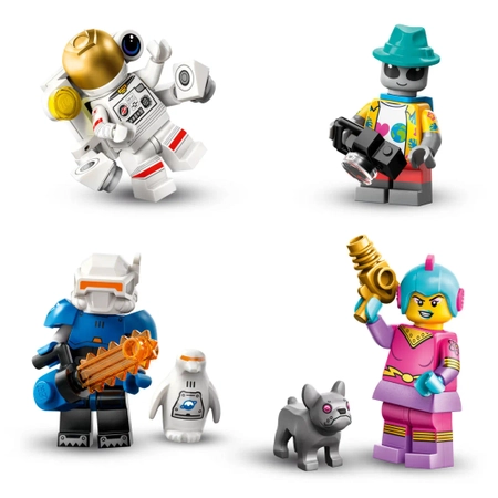 Klocki Lego Minifigures 71046 Kosmos, jedna mini figurka w zestawie, 26 seria, 12 różnych figurek do zebrania, zabawka dla dzieci w wieku 5 lat+