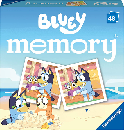 Ravensburger, Bluey, Gra pamięciowa Memory, 48 el. dla dzieci w wieku 3+