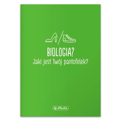 Herlitz, Zeszyt w kratkę do biologii, format A5, 60 kartek, Biologia, gramatura 70g