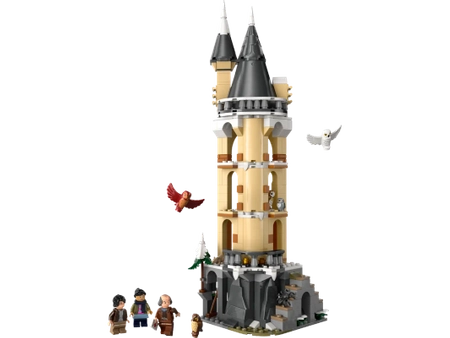 Klocki Lego Harry Potter 76430 Sowiarnia w Hogwarcie, 364 el., 3 mini figurki postaci i 5 figurek zwierząt, wiek dziecka 8+