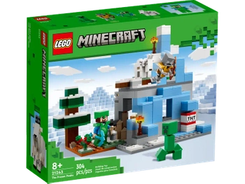 Klocki Lego Minecraft 21243 Ośnieżone szczyty, 304 elementy, oryginalne, idealne jako prezent dla dzieci 8+