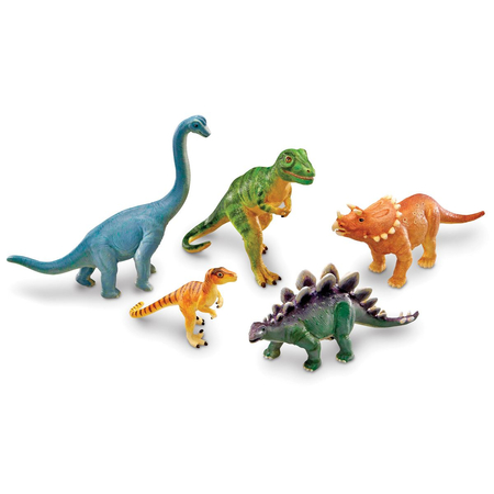 Learning Resources, Dinozaury, Zestaw dużych figurek 5 szt. 