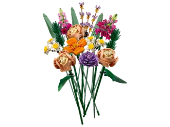 Klocki Lego Icons 10280 Bukiet Kwiatów, 756 elementów, wysokie odwzorowanie szczegółów, rozbudowany zestaw, seria Botanical Collection, dla osób w wieku 18 lat+