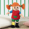 Pippi Pończoszanka, Lalka szmaciana Pippi 23 cm, oryginalna licencyjna, producent Micki, wiek dziecka 10 m-cy+