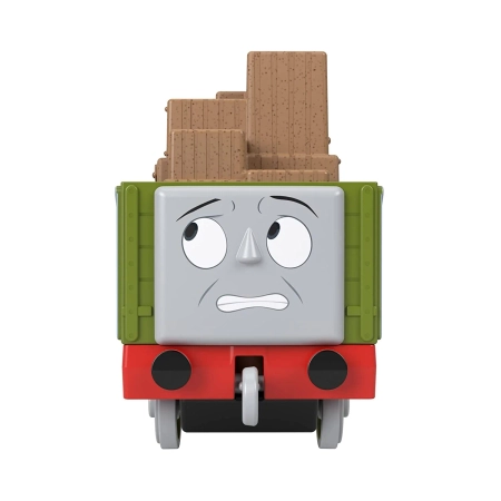 Tomek i Przyjaciele, Mały nieznośny wagonik troublesome truck, wykonany z metalu, plastikowe koła i ładunek, Mattel, wiek dziecka 3+