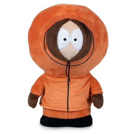 Miasteczko South Park, Maskotka pluszowa Kenny McCormick, 18 cm, bohater z bajki, pomarańczowy, wysokiej jakości plusz, na licencji, oryginalny pluszak, zabawka dla dzieci w każdym wieku 