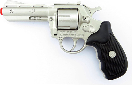 Gonher Mały Policjant – metalowy pistolet na kapiszony z kaburą + 4x kapiszony | Zestaw 2 w 1 | Prezent na Dzień Dziecka 2025