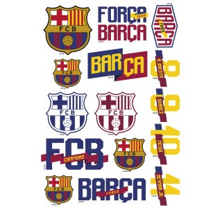 Tatuaże wodne FC Barcelona zmywalne Piłka nożna