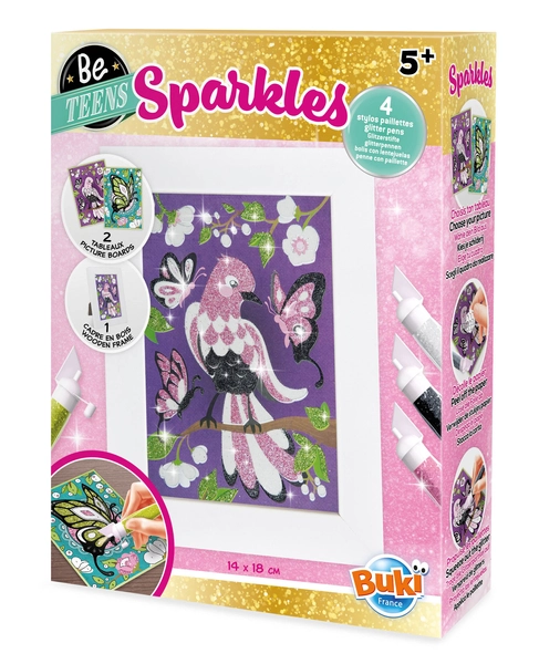 Buki Be Teens, Wyklejanka z brokatu, Motyle, DP104