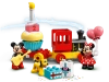 Klocki Lego Duplo 10941 Urodzinowy pociąg myszek Miki i Minnie, seria Disney, 22 elementy, idealny prezent dla dzieci 2+