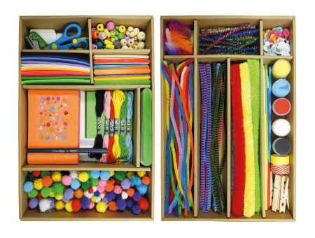 Buki France, Duży zestaw kreatywny i plastyczny Pudełko Aktywności, 20 wzorów, 800 el., dla dzieci w wieku 4+