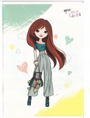 Zeszyt 16-kartkowy w kratkę 1, A5, Hejka, tu Lenka, miękka okładka