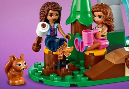 Klocki Lego Friends 41677, Leśny wodospad i figurki Andrea i Olivia, 93 elementy, wysoka jakość, oryginalne klocki, dla dziewczynek w wieku 5+, pomysł na prezent, szybka wysyłka