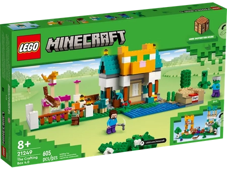 Klocki Lego Minecraft 21249 Kreatywny warsztat 4.0, 605 elementów, oryginalne klocki dla dzieci 8+