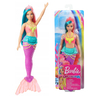 Lalka Barbie syrenka z turkusowo-różowymi włosami, GJK11