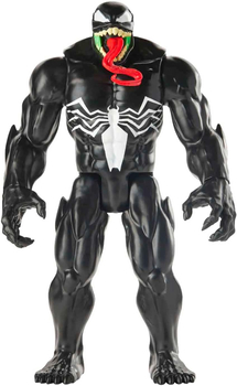 Hasbro, Marvel Spiderman, Duża figurka Venom, seria Titan Hero Series, dla fanów filmów Marvela, 29 cm, ruchome kończyny,, wiek dziecka 4+