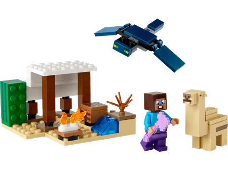 Klocki Lego Minecraft 21251, Pustynna wyprawa Steve’a, 3 figurki Steve, fantom i wielbłąd, 75 elementów, wysoka jakość, oryginalne klocki, wiek dziecka 6+, dostępne od ręki, szybka wysyłka