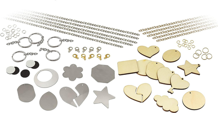 Buki France 5434, Wkłady uzupełniające do zestawu Studio Grawerowania 5427, elementy metalowe i drewniane, seria Professional Studio, wiek dziecka 8+