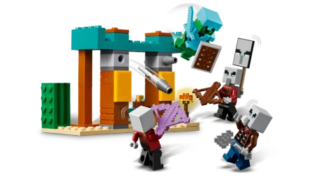 Klocki Lego Minecraft 21267 Pustynny patrol złosadników, 105 elementów, oryginalne klocki z gry, idealne dla fanów w wieku 7+