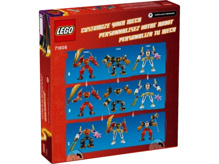 Klocki Lego Ninjago 71808 Mech żywiołu ognia Kaia, 322 elementy, 4 mini figurki figurki, prezent dla fanów, wiek dziecka 7+