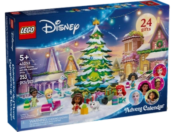 Klocki LEGO Disney 43253 Kalendarz adwentowy na 2024 rok, Princess Księżniczki, 253 el., idealny prezent dla dziewczynki w wieku 5 lat+