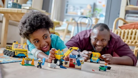 Klocki Lego City 60391 Ciężarówki i dźwig z kulą, 235 elementów, dla dzieci 4+, oryginalne, idealne jako prezent