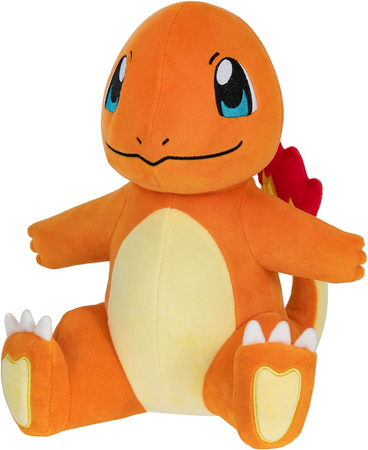 Pokemon, Maskotka pluszowa pomarańczowy Charmander, 25 cm, oryginalna zabawka, bardzo miły plusz, producent Jazwares, wiek dziecka 2+