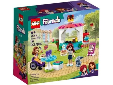 Klocki Lego Friends 41753 Naleśnikarnia, 157 elementów, figurki Luna i Paisley, Zabawa w robienie naleśników dla dzieci w wieku od sześciu lat