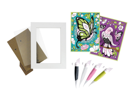 Buki Be Teens, Wyklejanka z brokatu, Motyle, DP104