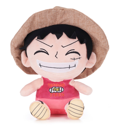 One Piece, Maskotka pluszowa Monkey D. Luffy, bohater kultowej mangi sfilmowanej przez Netflix, 25 cm, oryginalny od Sakami