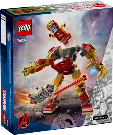 Klocki Lego Marvel Super Heroes 76307 Mech Iron Mana kontra Ultron, 101 el. w tym 2 minifigurki 