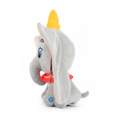 Disney, Dumbo, Maskotka pluszowa z dźwiękami Słonik Dumbo, 32 cm, Klasyki Disneya na 100-lecie, miły plusz, oryginalna licencyjna zabawka, dla dzieci w wieku 1+