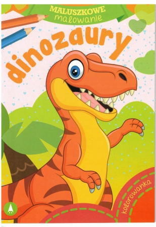 Kolorowanka dla dzieci, Maluszkowe malowanki Dinozaury BL, maluszkowi malowanie, format 20 x 14, 16 stron