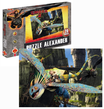 Jak wytresować smoka 2 - Puzzle Maxi - Astrid i Wichura - 20 el.