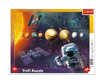 Puzzle ramkowe: Kosmos - Planety 25 el. TREFL