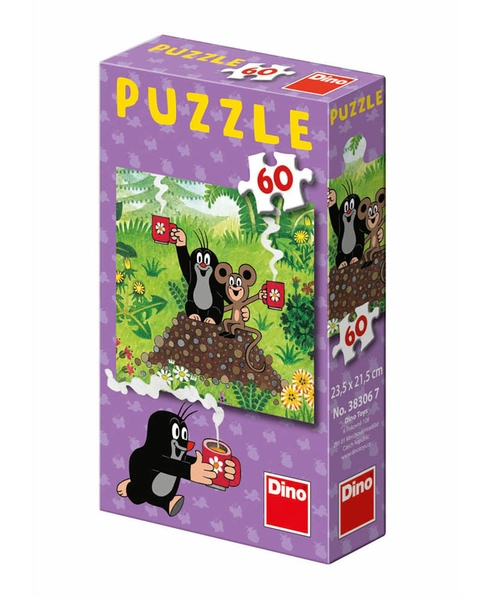 Krecik i Przyjaciele, Mini Puzzle, Myszka jest już zdrowa, 60 el.