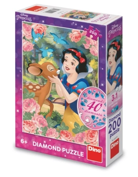 Królewna Śnieżka, Puzzle z diamencikami, 200 el.